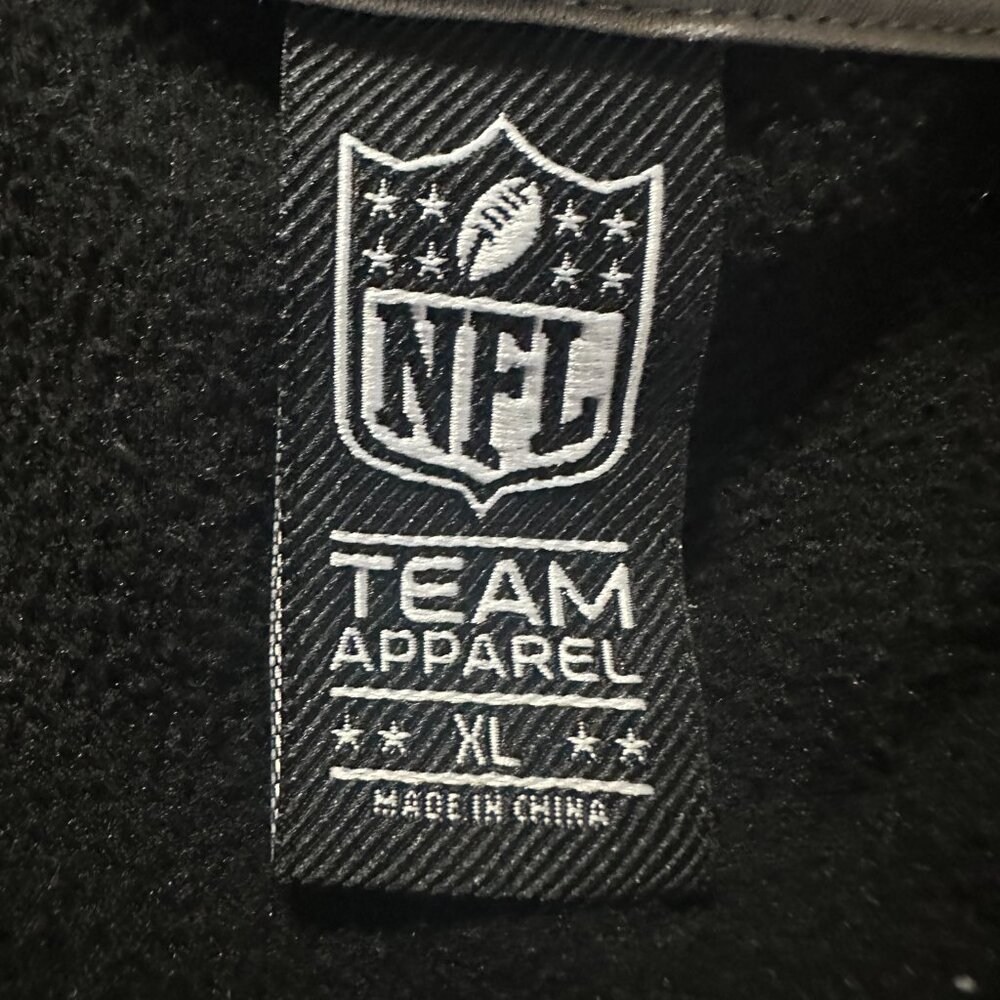 Las Vegas Raiders Men's Black Hoodie Sweater Size XL NFL Team Apparel Polyester - Picture 5 of 6